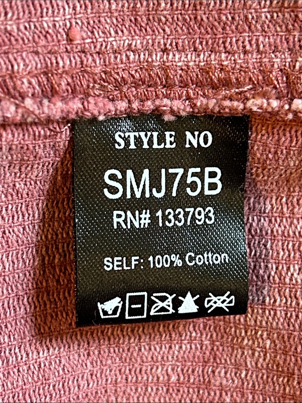 NWOT POL Open Front Oversized Corduroy Blazer Shacket in Dusty Rose Pink Women S - Picture 7 of 11